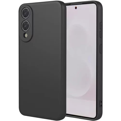 Samsung Galaxy S25 Edge 5G szilikon tok, telefon tok, hátlaptok, matt, fekete, Matt case