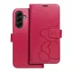 Samsung Galaxy A56 5G könyvtok, fliptok, telefon tok, oldalra nyíló tok, mágneszáras, bankkártyatartós, maci mintás, magenta, Forcell Mezzo
