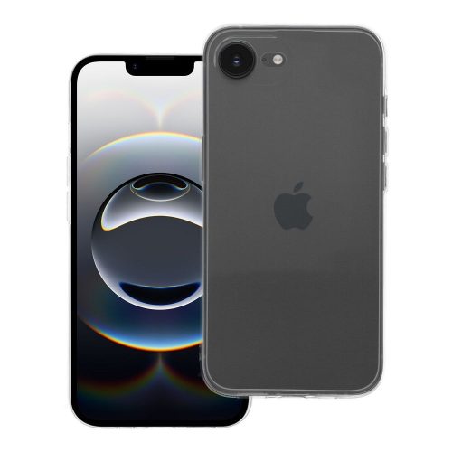 iPhone 16e / 17e szilikon tok, hátlaptok, telefon tok, vastag, átlátszó, kamera védelemmel, 2mm, Clear Case