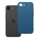 iPhone 16e / 17e szilikon tok, telefon tok, hátlaptok, matt, kék, Matt case