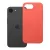 iPhone 16e / 17e szilikon tok, hátlaptok, telefon tok, velúr belsővel, matt, barack színű, Silicone
