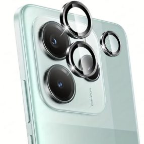   Xiaomi Redmi Note 14 4G üvegfólia, tempered glass, edzett, 3D, kamera védő, lencsevédő, fekete, felhelyezést segítő kerettel