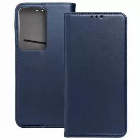   Realme C75 könyvtok, fliptok, telefon tok, bankkártyatartós, mágneszáras, sötétkék, Smart Magneto