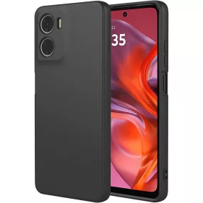   Motorola Moto E15 / G05 szilikon tok, telefon tok, hátlaptok, matt, fekete, Matt case