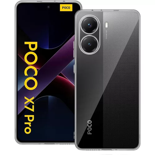 Xiaomi Poco X7 Pro 5G szilikon tok, hátlaptok, telefon tok, vékony, átlátszó, 0.5mm