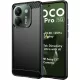 Xiaomi Poco M7 Pro 5G szilikon tok, hátlaptok, telefon tok, karbon mintás, fekete, Carbon case