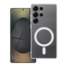   Samsung Galaxy S25 Ultra 5G Clear MagSafe szilikon tok – 2 mm vastag, átlátszó hátlaptok, kamera védelemmel