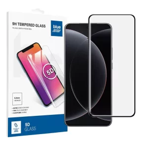   Xiaomi 15 Ultra 5G üvegfólia, tempered glass, előlapi, 5D, edzett, hajlított, fekete kerettel, Bluestar