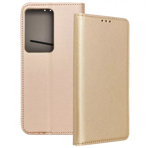 Realme 14x 5G / C75 könyvtok, fliptok, telefon tok, bankkártyatartós, mágneszáras, arany, Smart Case book