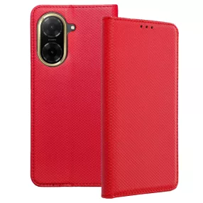   Xiaomi Redmi A5 4G könyvtok, fliptok, telefon tok, bankkártyatartós, mágneszáras, piros, Smart Case book