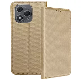   Honor 400 Lite 5G könyvtok, fliptok, telefon tok, bankkártyatartós, mágneszáras, arany, Smart Case book