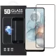 Motorola Moto G04 / G04s / G24 / G24 Power / E14 üvegfólia, tempered glass, előlapi, 5D, edzett, hajlított, fekete kerettel