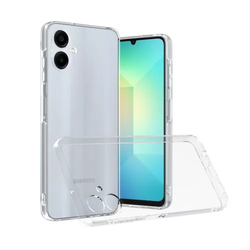 Samsung Galaxy A06 szilikon tok, hátlaptok, telefon tok, vastag, kamera védelemmel, átlátszó, 2mm, Clear case