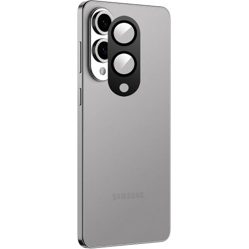 Samsung Galaxy S25 Edge 5G üvegfólia, tempered glass, edzett, 3D, kamera védő, lencsevédő, fekete