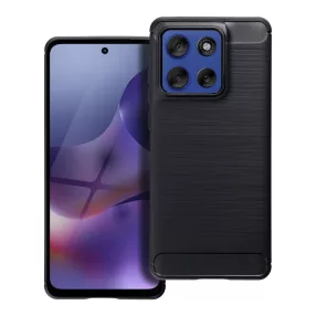   Motorola Edge 60 Fusion 5G / Edge 60 5G szilikon tok, hátlaptok, telefon tok, karbon mintás, fekete, Carbon case