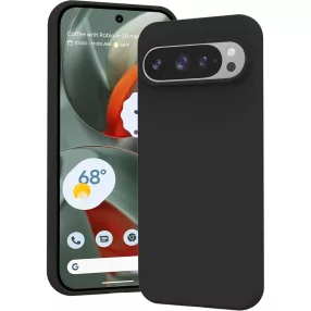   Google Pixel 10 5G / Pixel 10 Pro 5G szilikon tok, telefon tok, hátlaptok, matt, fekete, Matt case