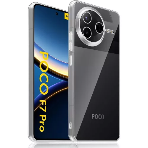 Xiaomi Poco F7 Pro 5G szilikon tok, hátlaptok, telefon tok, kamera védelemmel, átlátszó, 2mm, Clear case