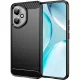Honor 400 5G szilikon tok, hátlaptok, telefon tok, karbon mintás, fekete, Carbon case