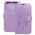 iPhone 17 Pro könyvtok, fliptok, telefon tok, mágneszáras, bankkártyatartós, álomfogó mintás, lila, Forcell Mezzo