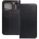 iPhone 17 Pro könyvtok, fliptok, telefon tok, bankkártyatartós, mágneszáras, fekete, Smart Magneto