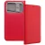 iPhone 17 Pro könyvtok, fliptok, telefon tok, bankkártyatartós, mágneszáras, piros, Smart Case book