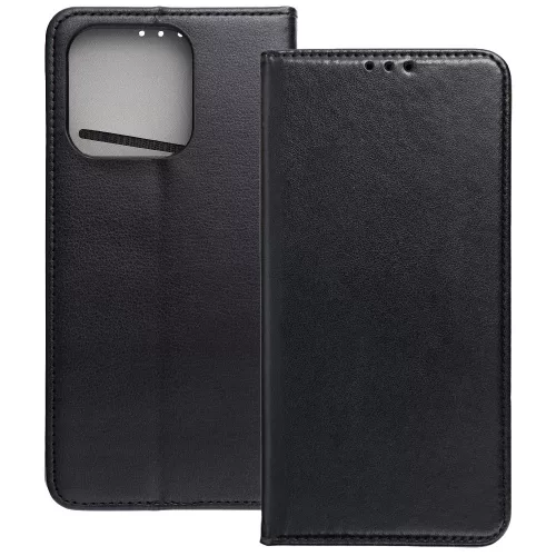 Motorola Edge 60 5G / Edge 60 Fusion 5G könyvtok, fliptok, telefon tok, bankkártyatartós, mágneszáras, fekete, Smart Magneto