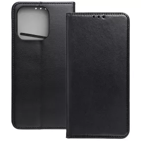   Motorola Edge 60 Pro 5G könyvtok, fliptok, telefon tok, bankkártyatartós, mágneszáras, fekete, Smart Magneto