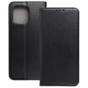   Motorola Moto G86 5G könyvtok, fliptok, telefon tok, bankkártyatartós, mágneszáras, fekete, Smart Magneto