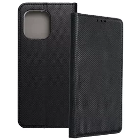   Motorola Moto G86 5G könyvtok, fliptok, telefon tok, bankkártyatartós, mágneszáras, fekete, Smart Case book