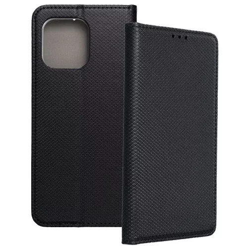 Motorola Moto G86 5G könyvtok, fliptok, telefon tok, bankkártyatartós, mágneszáras, fekete, Smart Case book