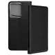 Realme 14T 5G / Realme 14 5G könyvtok, fliptok, telefon tok, bankkártyatartós, mágneszáras, fekete, Smart Case book