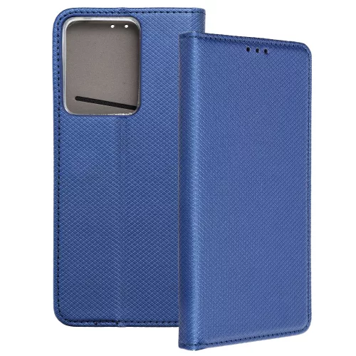 Realme 14 5G / Realme 14T 5G könyvtok, fliptok, telefon tok, bankkártyatartós, mágneszáras, sötétkék, Smart Case book