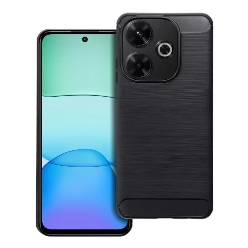 Xiaomi Redmi 13x 4G szilikon tok, hátlaptok, telefon tok, karbon mintás, fekete, Carbon case
