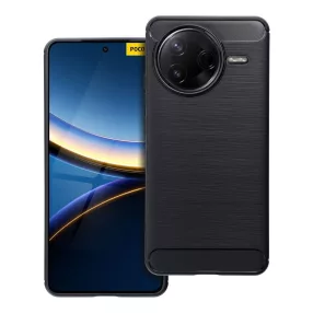   Xiaomi Poco F7 Pro 5G szilikon tok, hátlaptok, telefon tok, karbon mintás, fekete, Carbon case