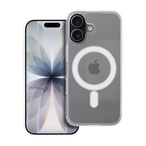 iPhone 17 hátlaptok, telefon tok, MagSafe kompatibilis, átlátszó, Clear Mag Cover case
