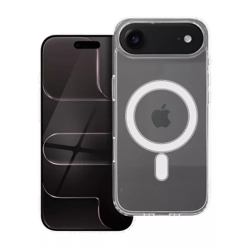 iPhone Air hátlaptok, telefon tok, MagSafe kompatibilis, erősített sarkokkal, átlátszó, Clear Mag Cover Case (nagy kamera kivágás)