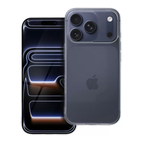 iPhone 17 Pro szilikon tok, hátlaptok, telefon tok, vastag, átlátszó, 2mm, Clear Case