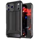 iPhone 17 Pro hátlap tok, telefon tok, ütésálló, fekete, Armor