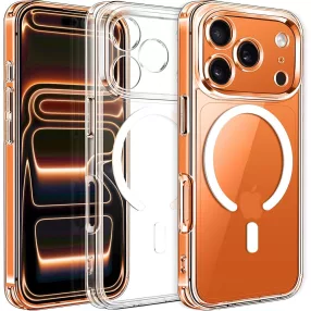   iPhone 17 Pro Clear MagSafe szilikon tok – 2 mm vastag, átlátszó hátlaptok, kamera védelemmel