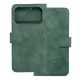 iPhone 17 Pro könyvtok, fliptok, telefon tok, bankkártyatartós, mágneszáras, zöld, Tender Book