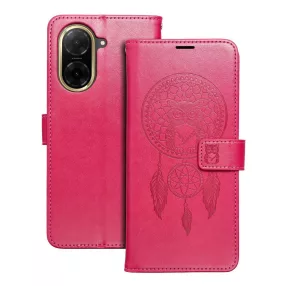   Xiaomi Redmi A5 4G könyvtok, fliptok, telefon tok, mágneszáras, bankkártyatartós, álomfogó mintás, magenta, Forcell Mezzo