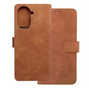   Xiaomi Redmi A5 4G könyvtok, fliptok, telefon tok, bankkártyatartós, mágneszáras, barna, Tender Book