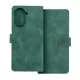 Xiaomi Redmi A5 4G könyvtok, fliptok, telefon tok, bankkártyatartós, mágneszáras, zöld, Tender Book
