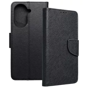   Xiaomi Redmi A5 4G könyvtok, fliptok, telefon tok, bankkártyatartós, mágneszáras, fekete, Fancy