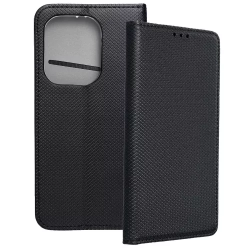 Xiaomi Redmi 15C 4G / Redmi 15C 5G / Poco C85 4G könyvtok, fliptok, telefon tok, bankkártyatartós, mágneszáras, fekete, Smart Case book