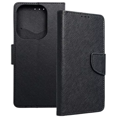 Xiaomi Redmi 15C 4G / Redmi 15C 5G / Poco C85 4G könyvtok, fliptok, telefon tok, bankkártyatartós, mágneszáras, fekete, Fancy