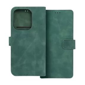   Xiaomi Redmi 15C 4G / Redmi 15C 5G / Poco C85 4G könyvtok, fliptok, telefon tok, bankkártyatartós, mágneszáras, zöld, Tender Book