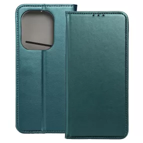   Xiaomi Redmi 15C 4G / Redmi 15C 5G / Poco C85 4G könyvtok, fliptok, telefon tok, bankkártyatartós, mágneszáras, zöld, Smart Magneto