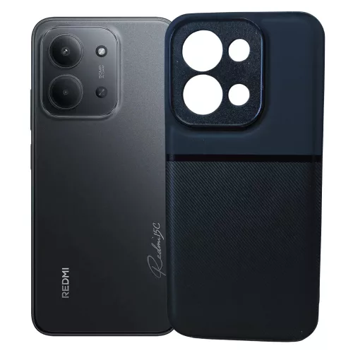 Xiaomi Redmi 15C 4G / Redmi 15C 5G hátlap tok, telefon tok, stílusos, prémium, fekete, Noble Case