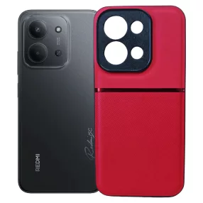   Xiaomi Redmi 15C 4G / Redmi 15C 5G hátlap tok, telefon tok, stílusos, prémium, piros, Noble Case